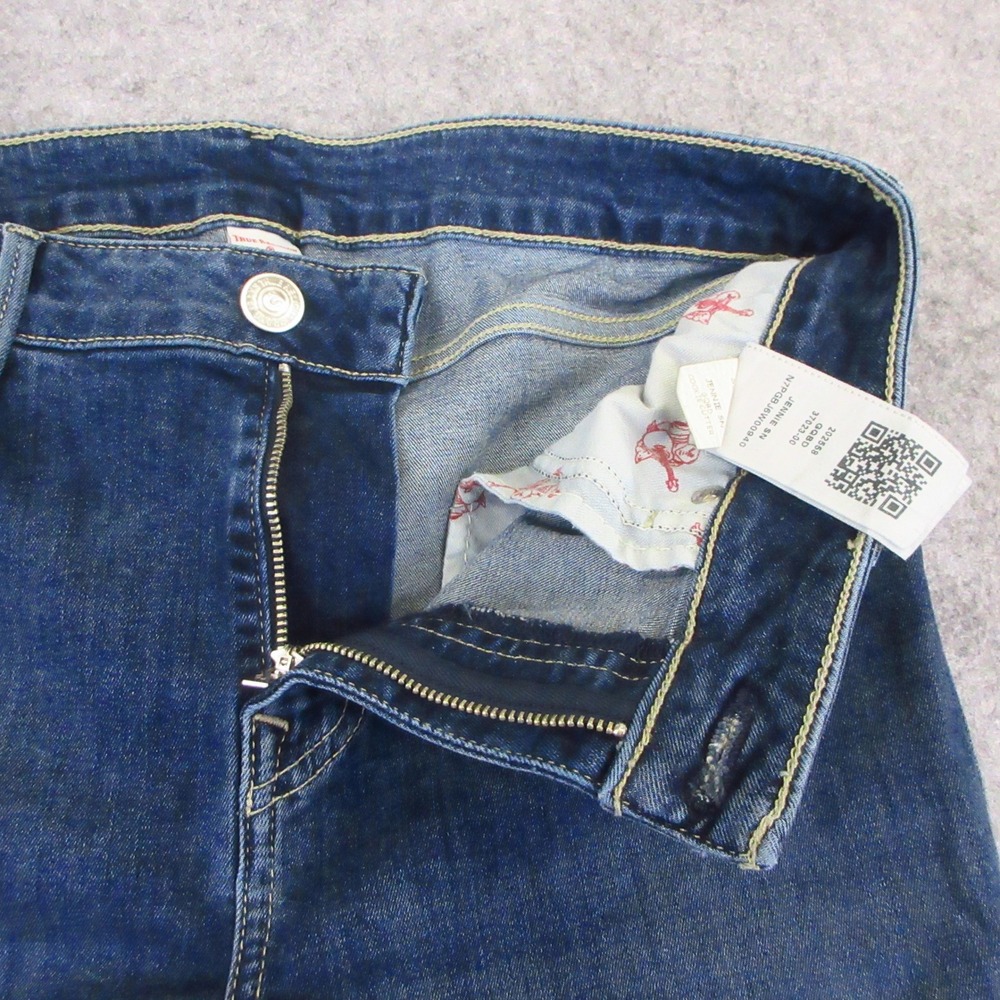 True Religion Jennie Curvy Jeans Women 32 Blue Skinny Mid Rise Stretch Denim EUC - Picture 4 of 12